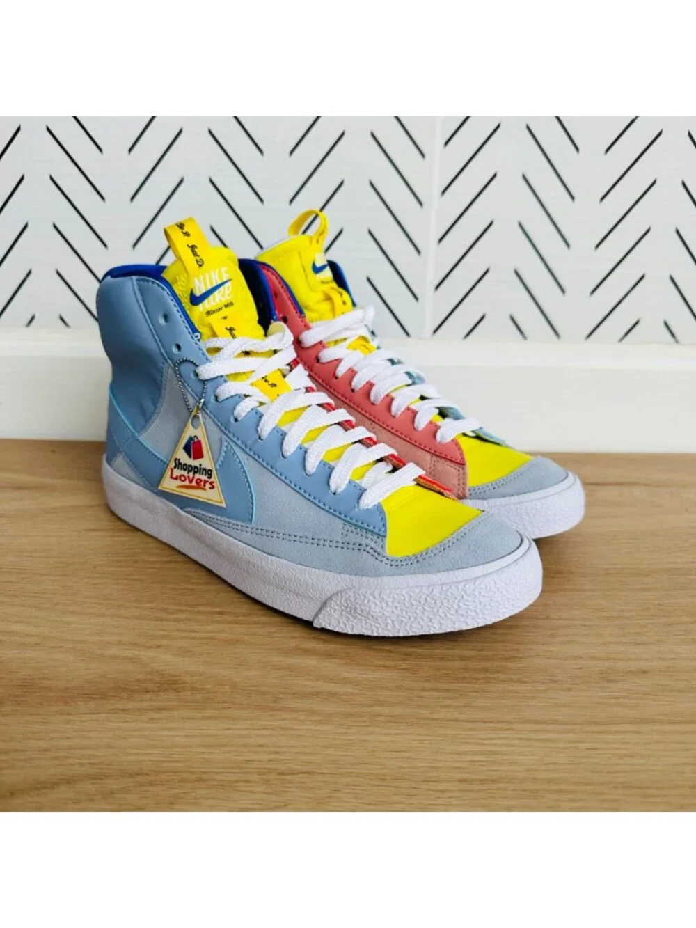 Nike Blazer Mid '77 Dance GS Sz 6Y Big Kids Shoes Blue Orange Sneaker DQ6084-402